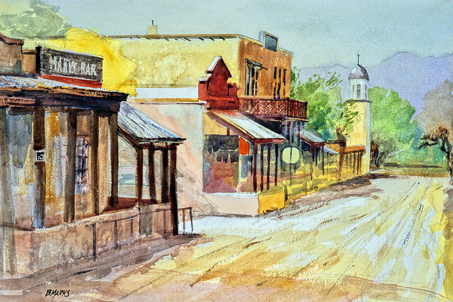 Watercolor Landscapes New Mexico Bernard Marks Fine Art